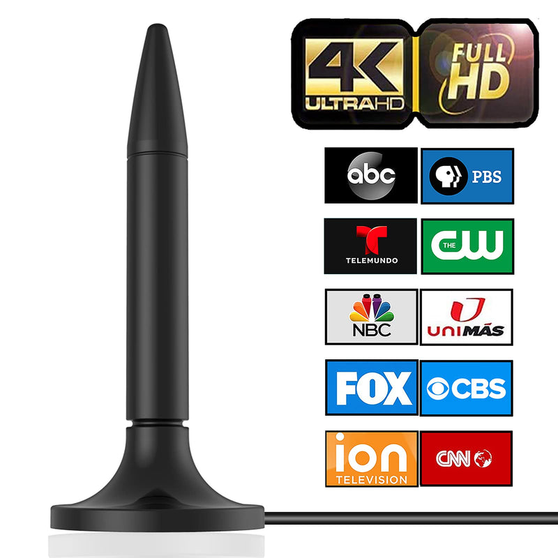 [AUSTRALIA] - TV Antenna, 2024 Newest HD Digital TV Antenna Indoor Outdoor 300+ Miles Range with Amplifier Signal Booster 4K HD Free Local Channels Support All Television - 10ft High Performance Coax Cable 