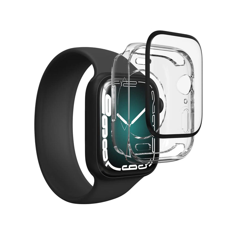 ZAGG Invisbleshield Glass Fusion 360 Screen Protector for Apple Watch Series 7 and Series 8, (45mm) - Engineered Hybrid Glass - Clear 45mm