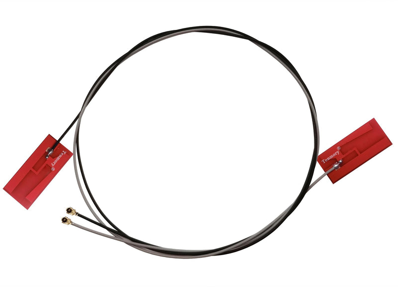 U.FL MHF1 Internal Antenna Dual-Band Laptop WiFi Antennas for Mini PCIe | 2.4GHz 5GHz 3dBi Internal laptop Wi-Fi antennas. Dual UFL cables (45cm/63cm) for Mini PCIe Wireless card 3160 7260 6235