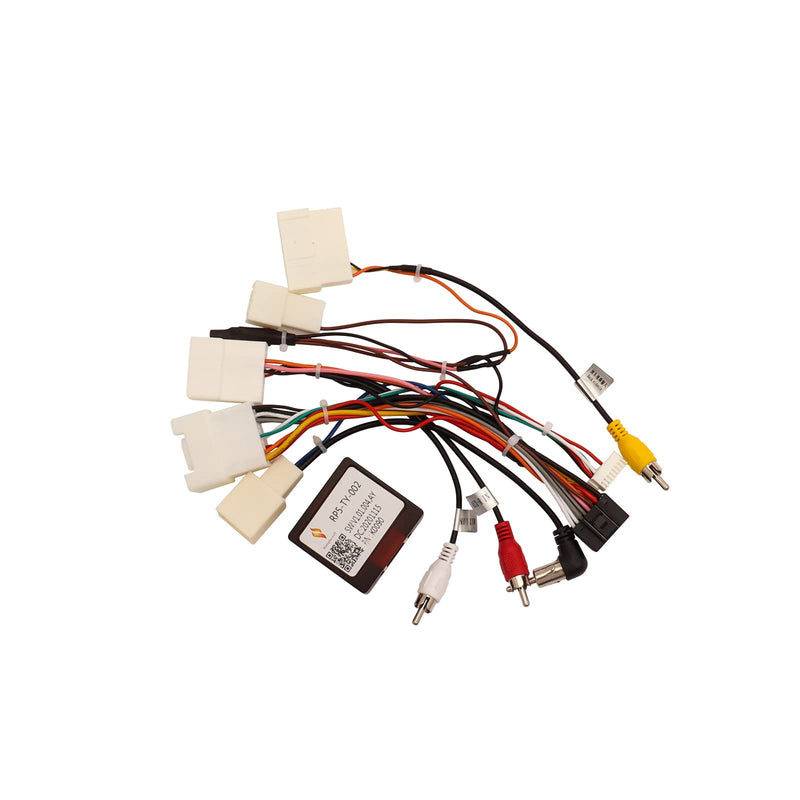 16PIN Car Stereo Wiring Harness Canbus for Toyota Camry RAV4 Corolla Tundra Highlander 2007-2012, Radio Wire Harness Power Cable Compatible with Android Head Unit JBL AMP Backup Camera SWC White - CAN005-X Mid Trim JBL
