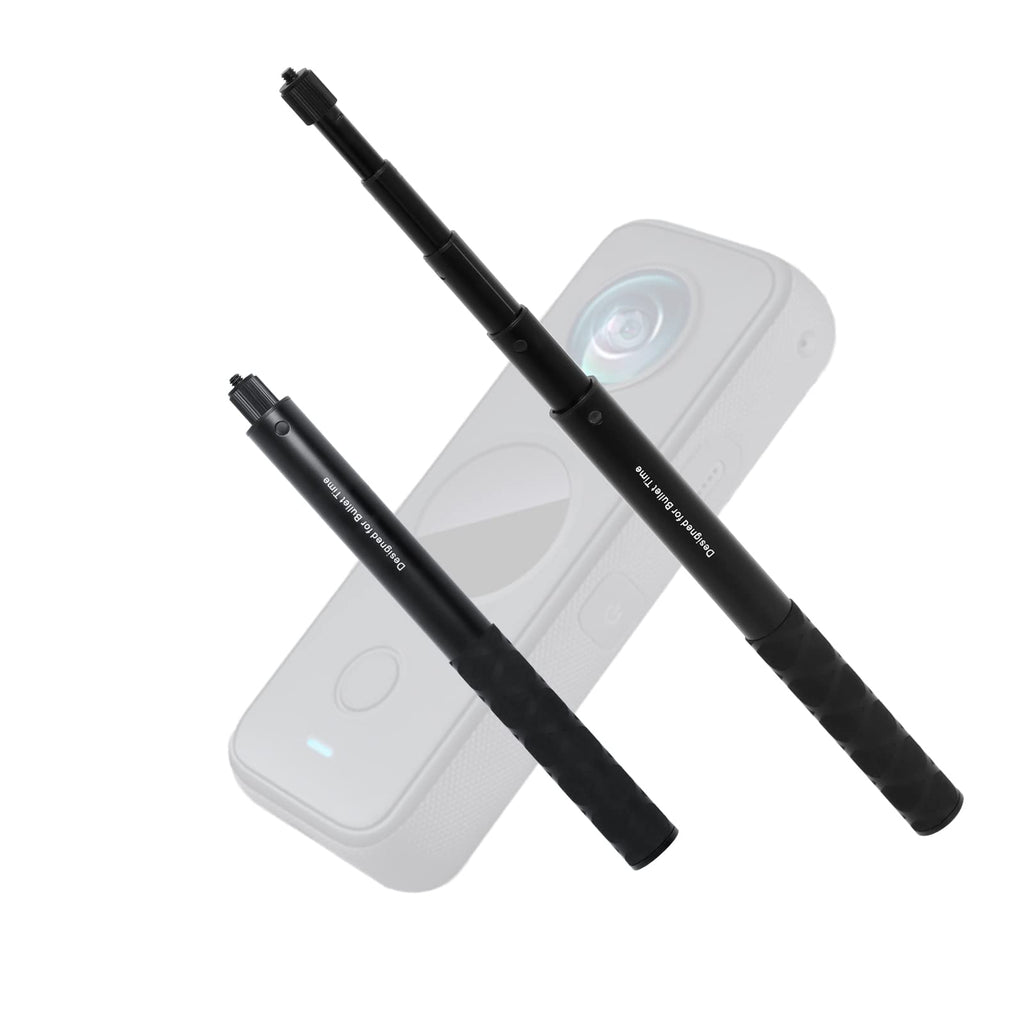 Invisible Selfie Stick 1/4 Inch Screw Compatible with Insta360 ONE X3 ONE X2 ONE R, ONE, GO 2 and many more