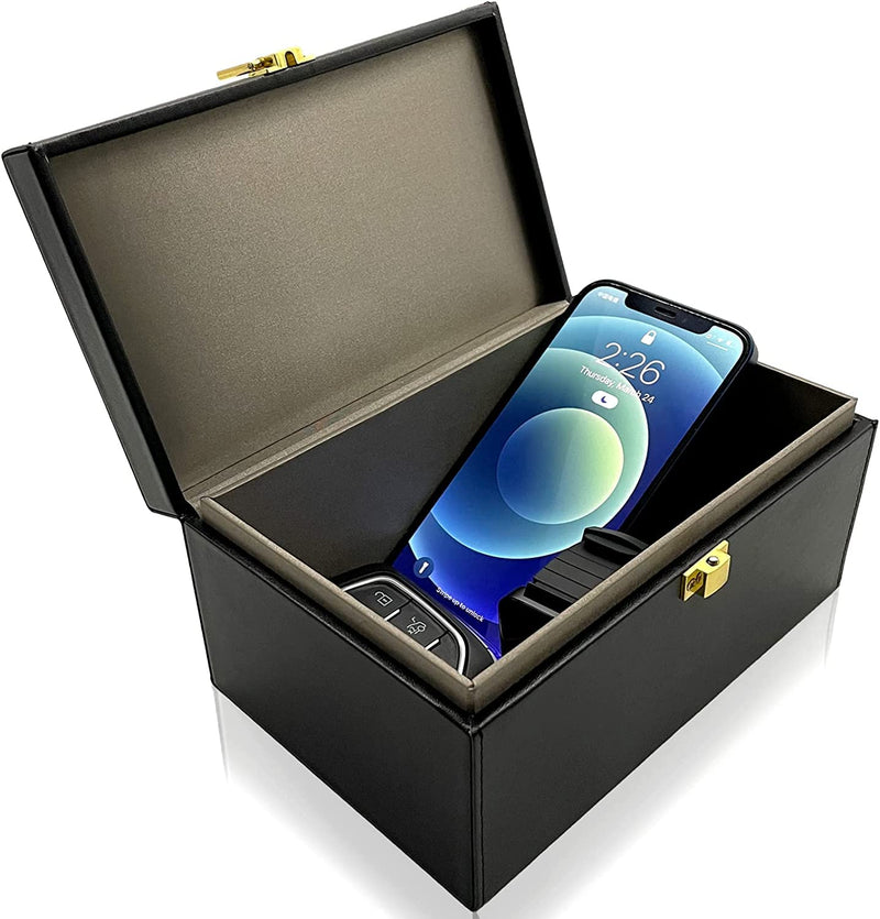 briidea Faraday Key Fob Protector Box, RFID Signal Blocking Box, Faraday Box Signal Blocking Shielding Box for Car Key (L) Capacity(>12keys)