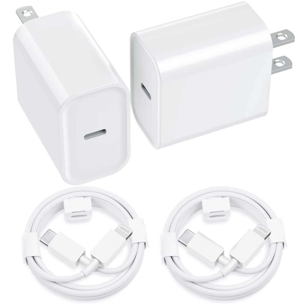 iPhone Charger Fast Charging Original [Apple MFi Certified] 2 Pack Type C Wall Charger Block with 2 Pack 6FT Long USB C to Lightning Cable for iPhone 14/13/12/12 Pro Max/11/Xs Max/XR/X/AirPods Pro