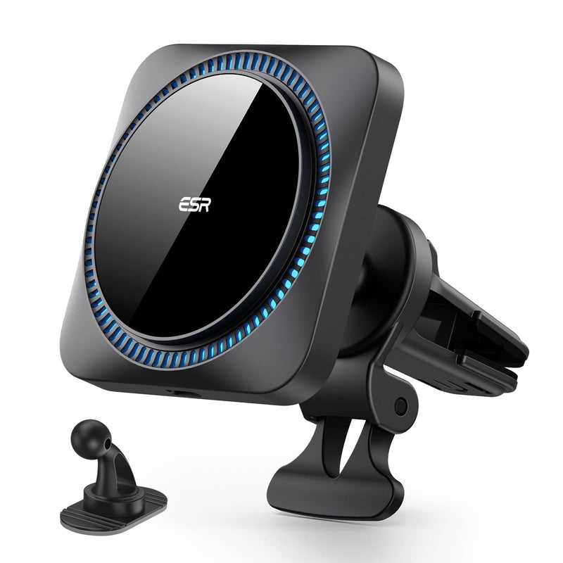 ESR for MagSafe Car Mount Charger with CryoBoost Cooling for iPhone 17-12 | Phone Cooling Magnetic Wireless Car Charger, Air Vent & Dashboard Fast Charging Car Phone Holder, Compatible with S26/S25