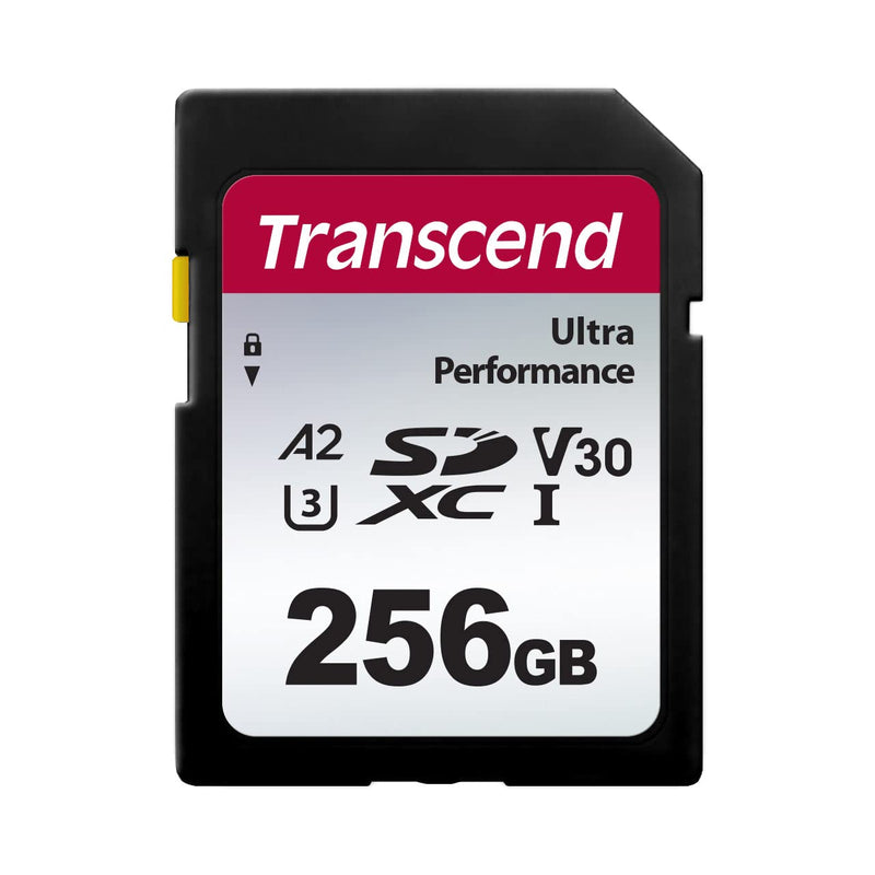 Transcend 256GB SDXC 340S Memory Card UHS- I, U3, V30, A2, 4K, Full HD - TS256GSDC340S