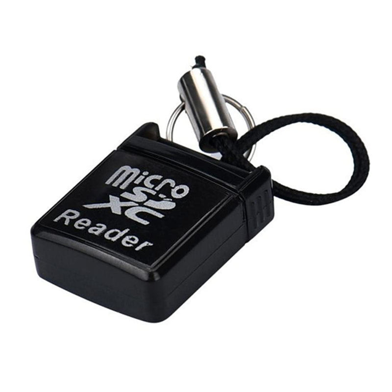 TXY USB 2.0 Mini Card Reader Mini Super Speed USB 2.0 Micro SD/SDXC TF Card Reader Adapter Laptop Accessories (Black) Black