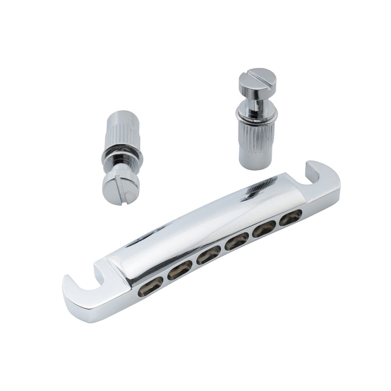 Musiclily Pro 52.5mm 12-string Tune-o-matic Stop Tailpiece for Epiphone Les Paul SG Style Electric Guitar, Chrome
