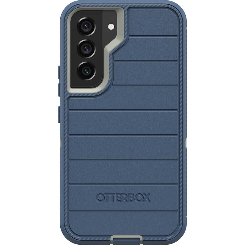 OtterBox Defender Case & Belt Clip/Stand for Samsung Galaxy S22 (NOT Plus/Ultra) Retail Packaging - Anti-Microbial - Fort Blue