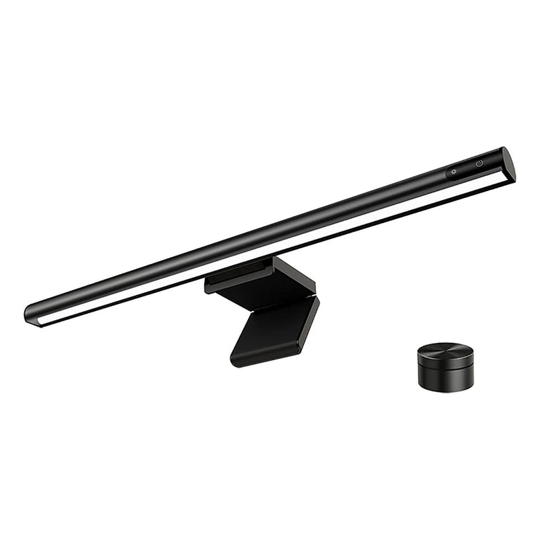 Monitor Light Bar with Mechanical Switch＆Wireless Remote Dual Control,Computer Light with Stepless Dimming,No Screen Glare Monitor Lamp with USB Powered for Home and Office L1-plus