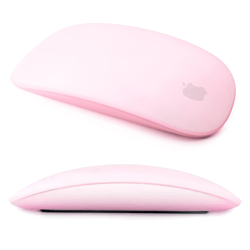 Mouse Silicone Case, for Apple Magic Mouse 1&2, Drop Proof, Dust Proof, Ultra Thin Cover 2-pink