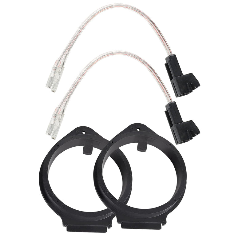 6.5 inch Speaker Adapter Bracket W/Speaker Wire Harness Select for GM GMC Chevy Buick Cadillac 1993-2007 6.5” Aftermarket Front Rear Door Speaker Spacer Ring Wiring Harness Door speaker adapter kit