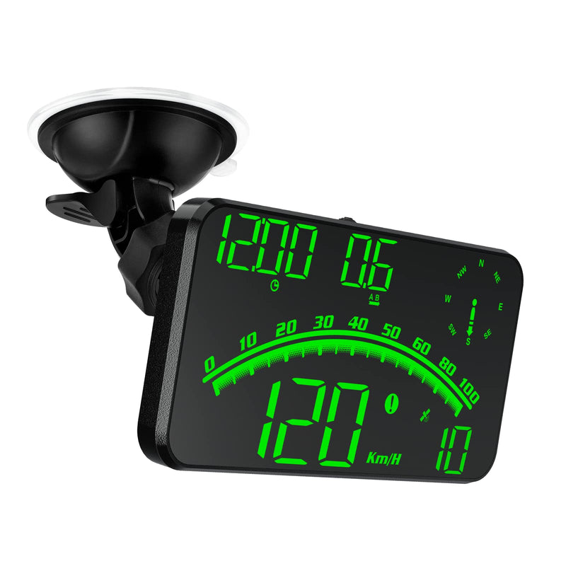 Digital GPS Speedometer, HUD Head Up Display for Car, Upgraded 5.5" Large-Screen, Suitable for All Vehicles GREEN