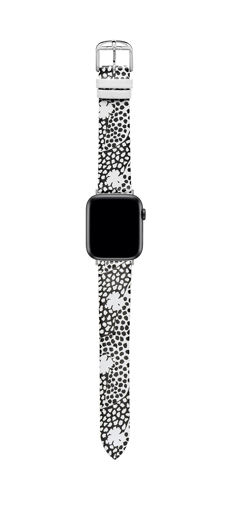 Ted Baker Black & White Leather Strap for Apple Watch® (Model: BKS38S202B0)