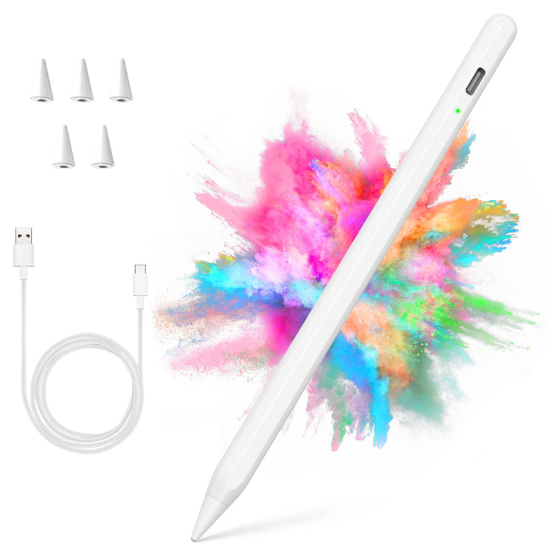 Stylus Pen for iPad with Palm Rejection, Active Pencil for (2018-2022) Apple iPad Pro (11/12.9 Inch), iPad Air 3rd/4th/5th Gen, iPad 9th/8th/7th/6th Gen, iPad Mini 5th/6th Generation
