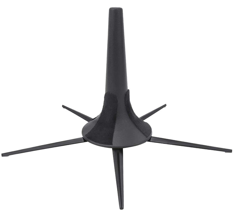 Portable Trumpet Stand Holder Metal 5 Leg Holder Stand Foldable Wind Instrument Accessory Black