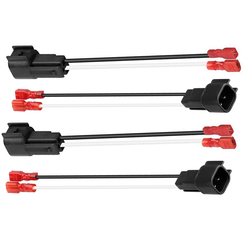 4 Pack 72-5600 Speaker Harness Replacement for Ford Speaker Wire Harness Adapter Replacement for Ford F150 F250 Escape Mustang Lincoln Mercury Mazda Speaker Wiring Harness Adapter 4