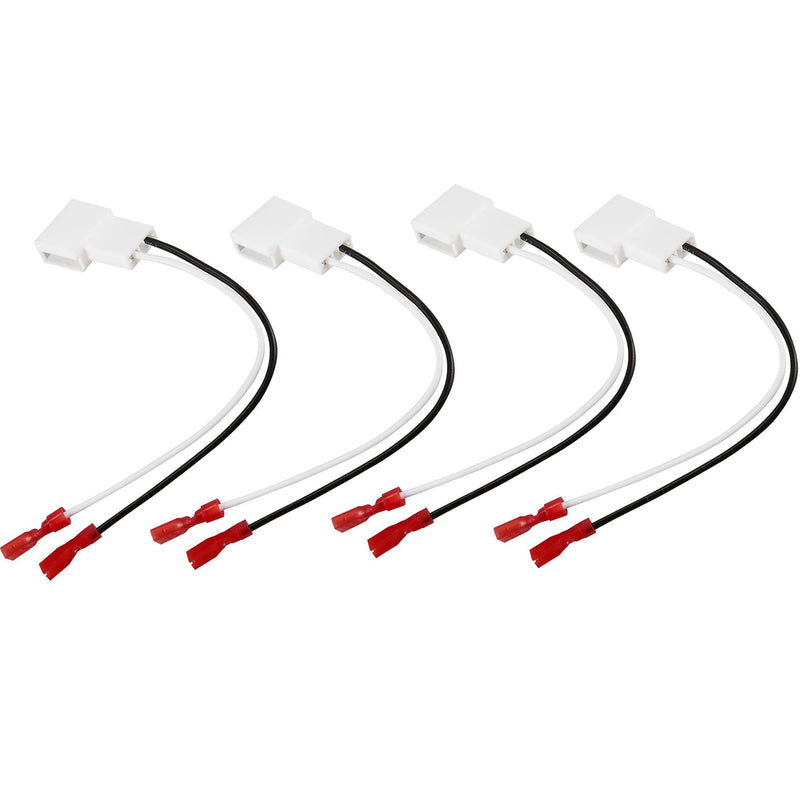 4 Pack 72-8104 Speaker Harness Adapter for Toyota Speaker Wire Harness Adapter Plug Compatible with Toyota Tacoma Tundra Camry Corolla 4 Runner Scion Pontiac Speaker Wiring Harness Adapter