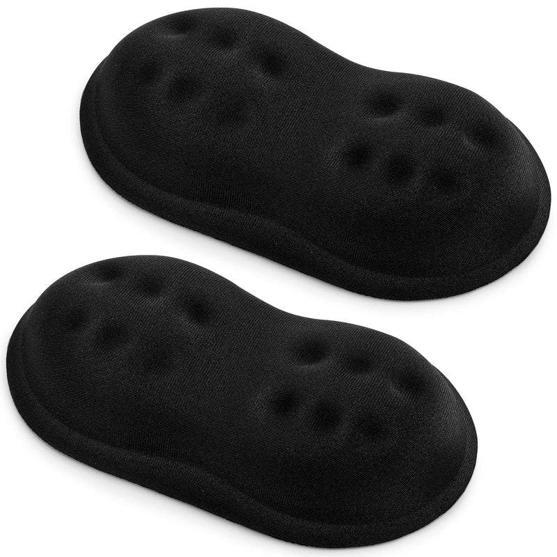Mouse Wrist Rest, Canjoy【2 Pack】 Wrist Rest Pad Memory Foam Mouse Wrist Support Cushion, Superfine Fibre Soft Ergonomic Hand Rest Support for Computer, Laptop, Mac, Gaming or Office Black-Large