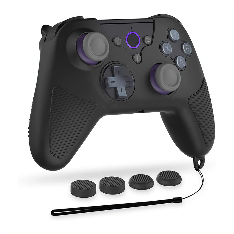 Linkidea Handle Protection Cover Compatible for Luna Controller, Silicone Grips Sleeve Case for Luna Wireless Controller (Black)