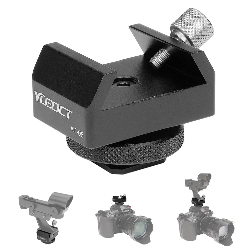 [AUSTRALIA] - Metal Telescope Finderscope Mount Adapter Finder Scope Base Dovetail Bracket with 1/4" Threaded Hole for Video DSLR Mirrorless Camera Flash Hotshoe Coldshoe Hot Cold Shoe Sky Astrophotography 