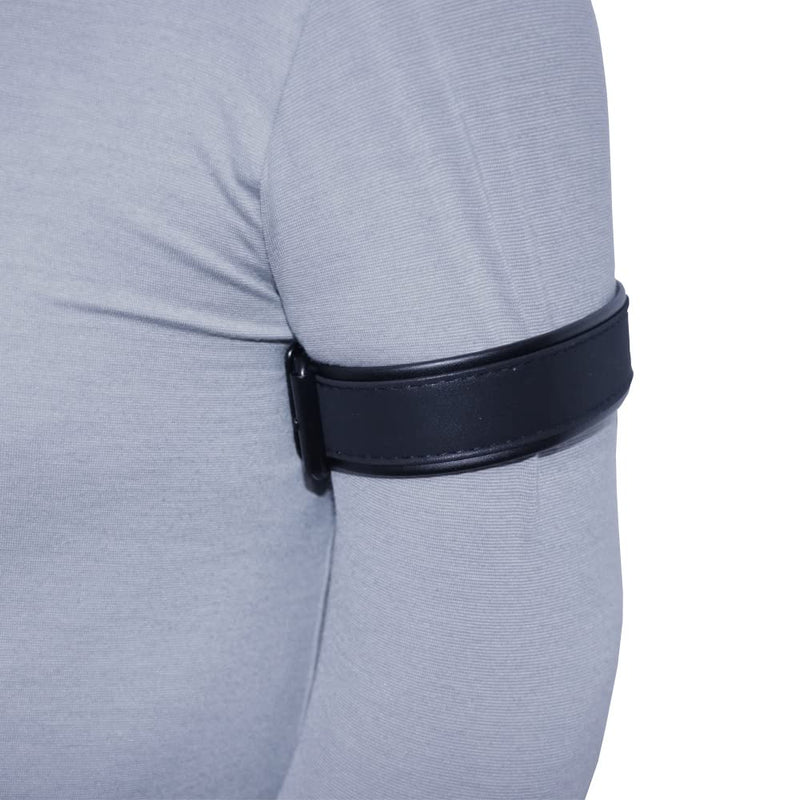 Armband Leather Harness for Man Adjustable Armband Harness Belt Armband Harness-black