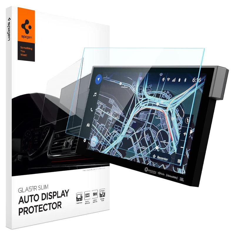 Spigen Tempered Glass Screen Protector [GlasTR Slim] designed for Toyota Tundra (2022/2023/2024), Toyota Sequoia (2023/2024) 14 inch Dashboard Touchscreen - Matte/Anti Finger Print