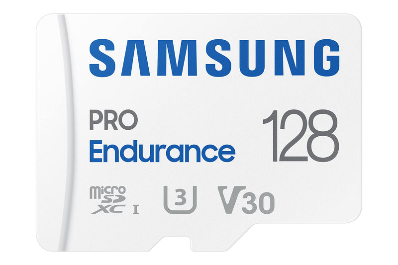 SAMSUNG PRO Endurance 128GB MicroSDXC Memory Card with Adapter for Dash Cam, Body Cam, and security camera – Class 10, U3, V30 (‎MB-MJ128KA/AM) New