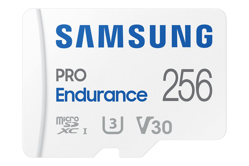 SAMSUNG PRO Endurance 256GB MicroSDXC Memory Card with Adapter for Dash Cam, Body Cam, and security camera – Class 10, U3, V30 (‎MB-MJ256KA/AM) New 256 GB