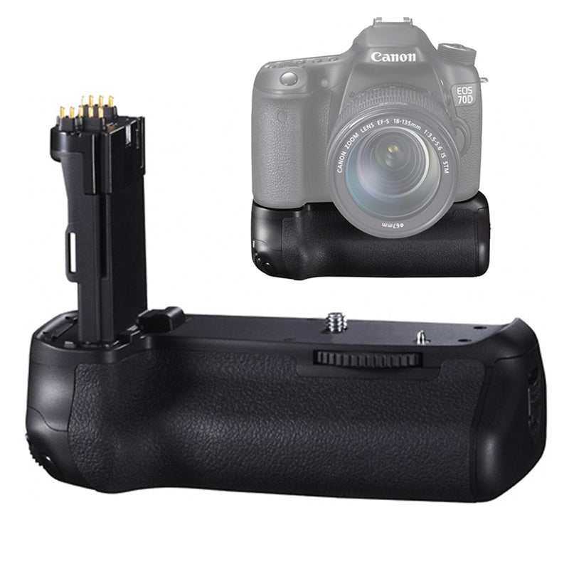 [AUSTRALIA] - BG-E14 Battery Grip for Canon EOS 70D/80D/90D DSLR Camera,Which Can Be Bsed with Replace 2 Canon E6 or 6 AA Rechargeable Lithium-ion Batteries. 