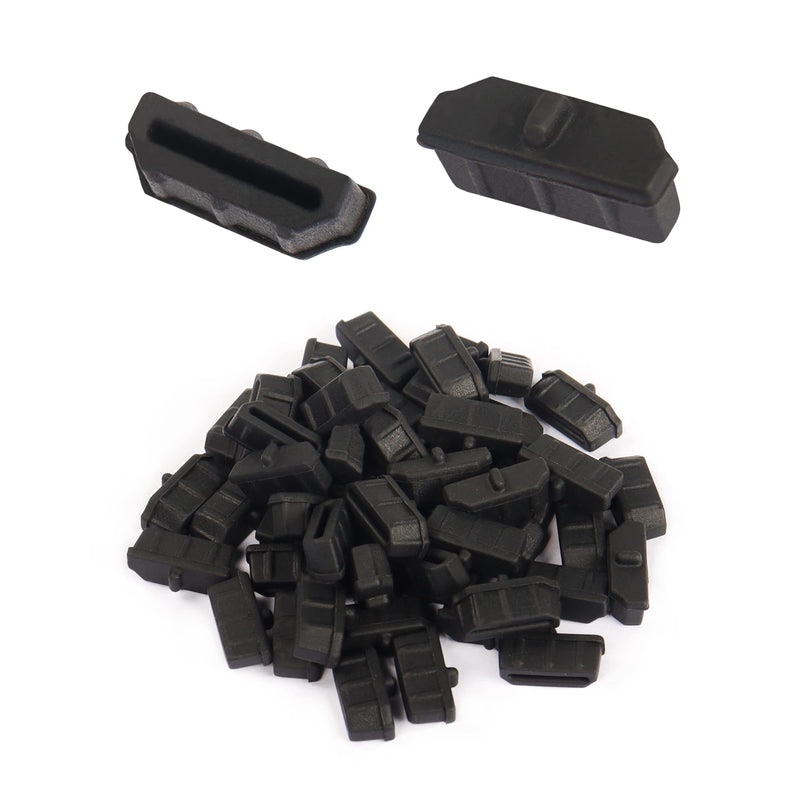 [AUSTRALIA] - GINTOOYUN 50pcs HDMI Anti Dust Cap Cover Plugs HDMI Female Dustproof Plug Soft Silicone Protector for TV,Computers,etc. 