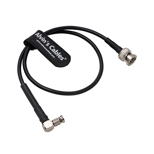 Alvin's Cables Micro-BNC Male Right-Angle to BNC Male 6G HD SDI Coaxial-Cable for Blackmagic-Video-Assist 75 Ohm 50cm right angle micro bnc