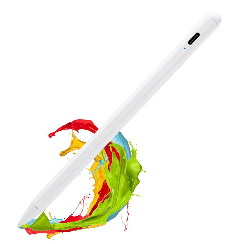 2022 iPad Pro 11 Inch Stylus Pencil 2nd Generation,,Palm Rejection and Magnetic with 1.2 mm Replaceable POM Tip Active Stylus Pen for Apple iPad Pro 11 Inch 3rd Gen Pencil,White White