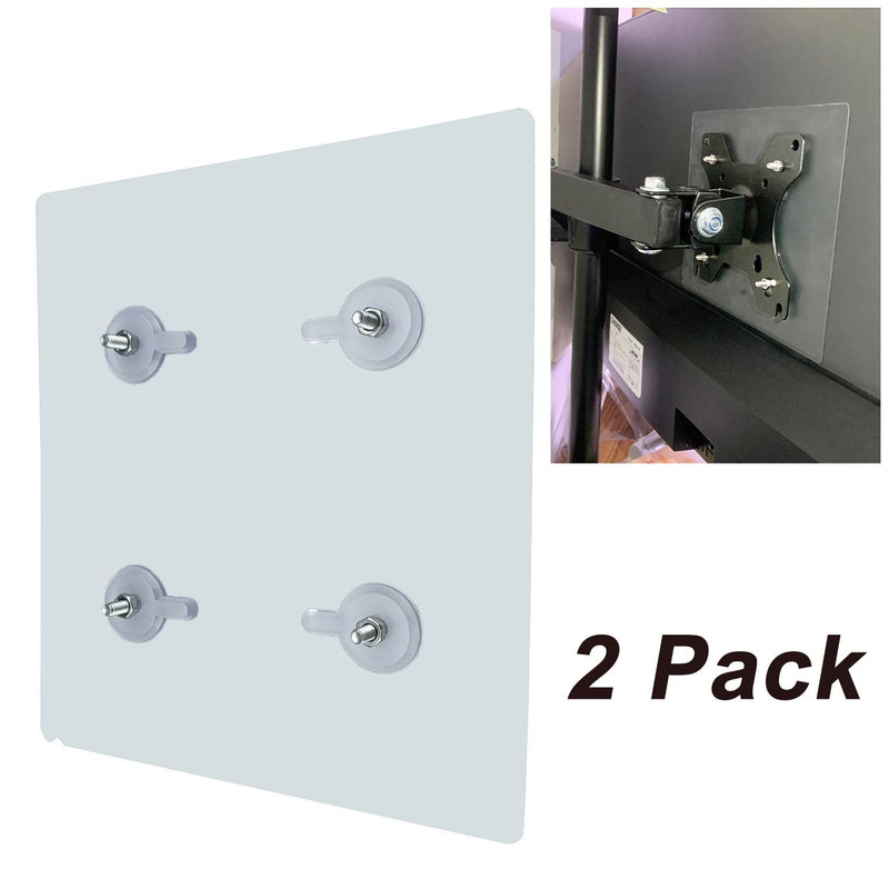 NOBER VESA Mount Adapter Bracket Kit Non-VESA Mounting Universal for 75 VESA Monitor Arm Compatible 2 Pack 2 Pack VESA 75X75mm