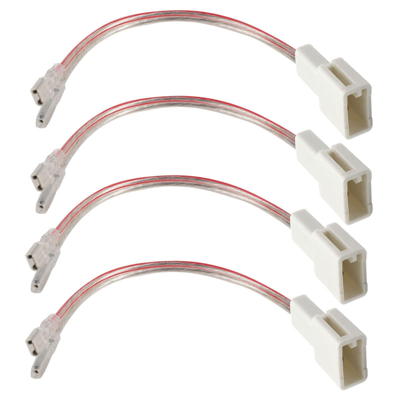 [AUSTRALIA] - Car Speaker Wiring Harness Adapters for Toyota 2000-2015 4Runner Camry Tundra FJ Cruiser, Subaru WRX STI 2012-2019 Aftermarket Front Rear Door Speaker Connector 4 PCS door speaker harness 