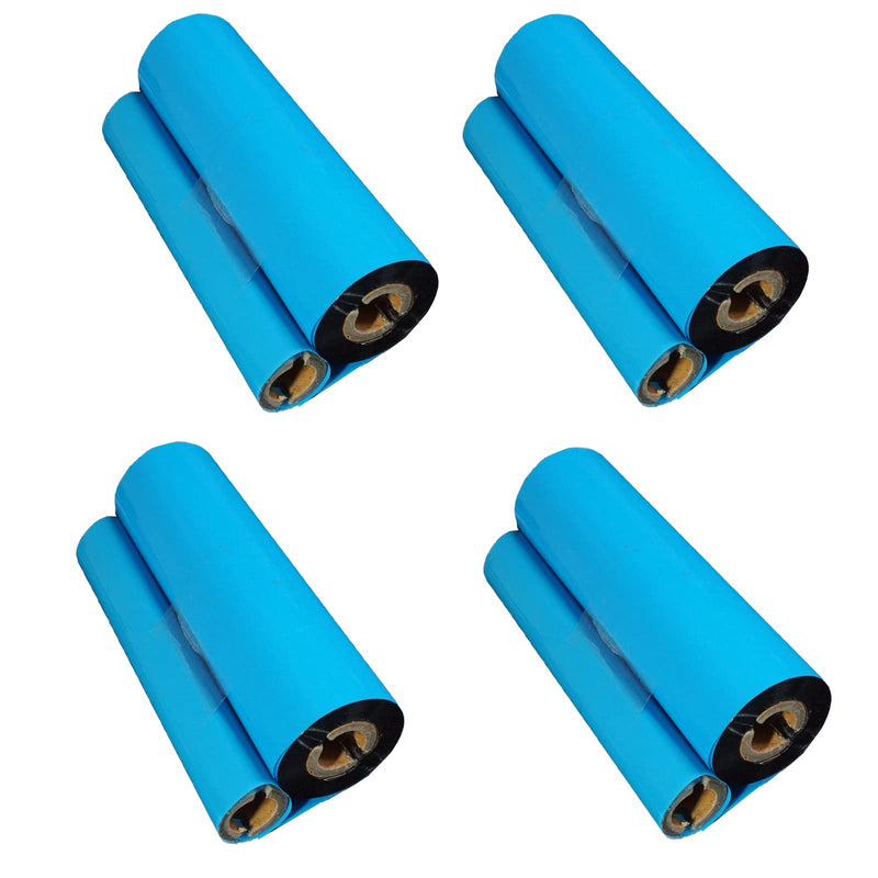 4 Rolls 4.33'' x 244' Premium Resin Enhanced Wax Ribbon, 110mm x 74m Black Thermal Transfer Ribbon, Desktop Barcode Thermal Label Printer Ribbons, 1/2'' Core, for Zebra GC, GK, GX, ZD & Eltron 4.33''x244'｜4 Rolls