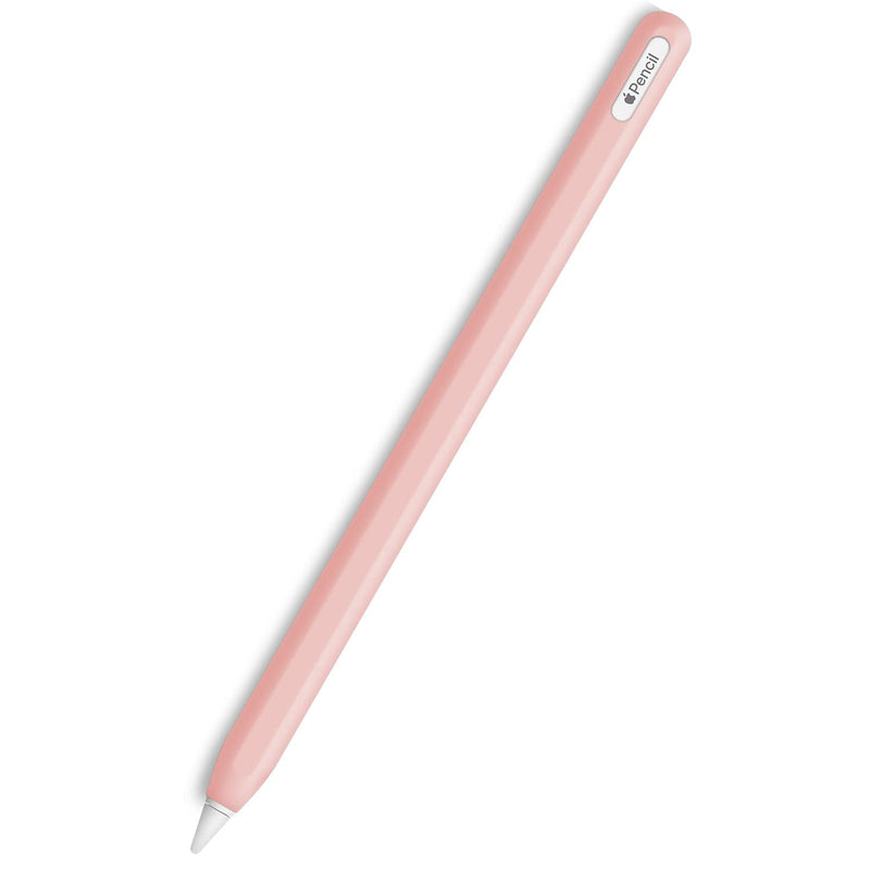 Slim Soft Silicone Sleeve Case Compatible with Apple Pencil 2nd Generation Only, Protective Grip Cover Skin for iPad Apple Pencil 2nd Gen (Pink) Pink