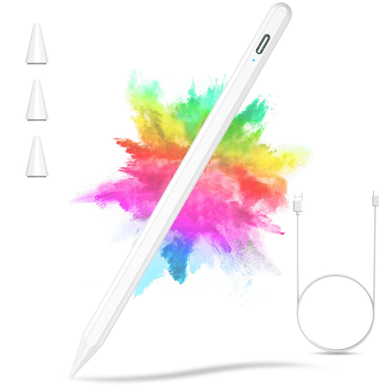 Stylus Pen for iPad with Palm Rejection and Tilt Sensitive, Stylus Pencil Compatible with (2018-2022) iPad Pro 11/12.9 inch, iPad 9th/8th/7th/6th Gen, iPad Air 5th/4th/3rd Gen, iPad Mini 6th/5th Gen