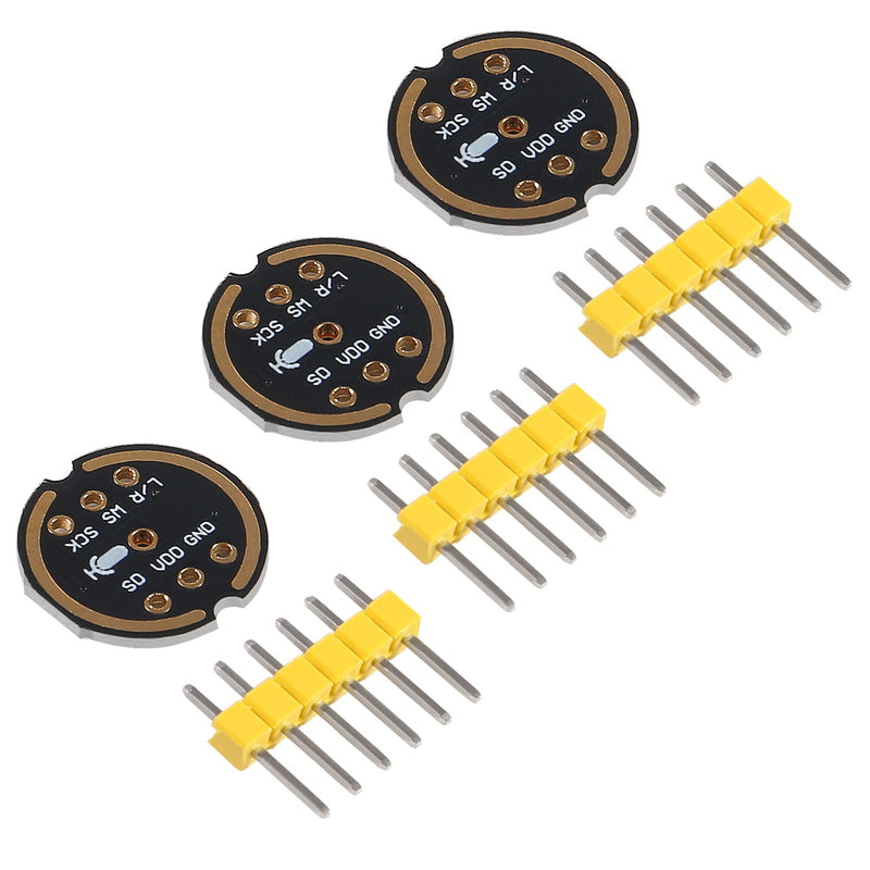 3PCS Omnidirectional Microphone Module I2S Interface INMP441 MEMS High Precision Low Power Ultra Small Volume I2S Interface for ESP32 3