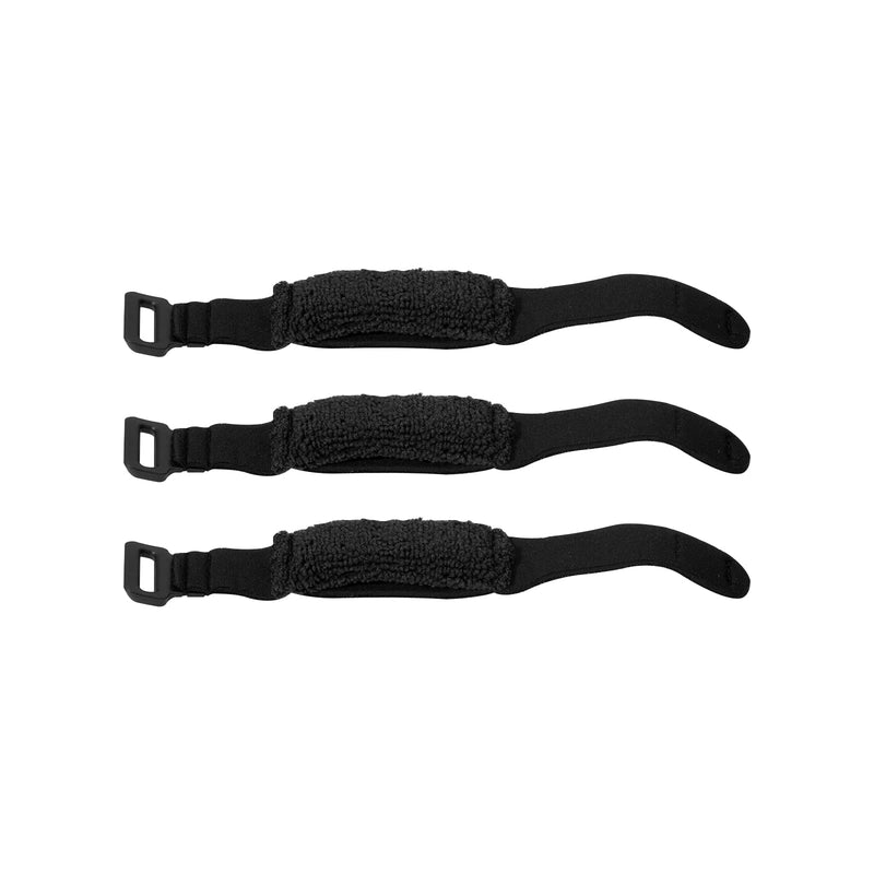 3pcs Bass Guitar String Mute Damper, Cotton Bass Guitar Fret Wrap Mute, Adjustable Guitar String Dampener, Bass Guitar Accessories Black