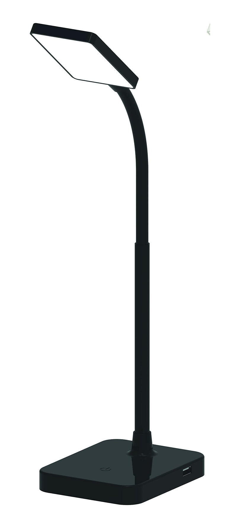 Maxlite Desk LAMP LED 4W Slim 3000K, USB Port, Black Finish, White