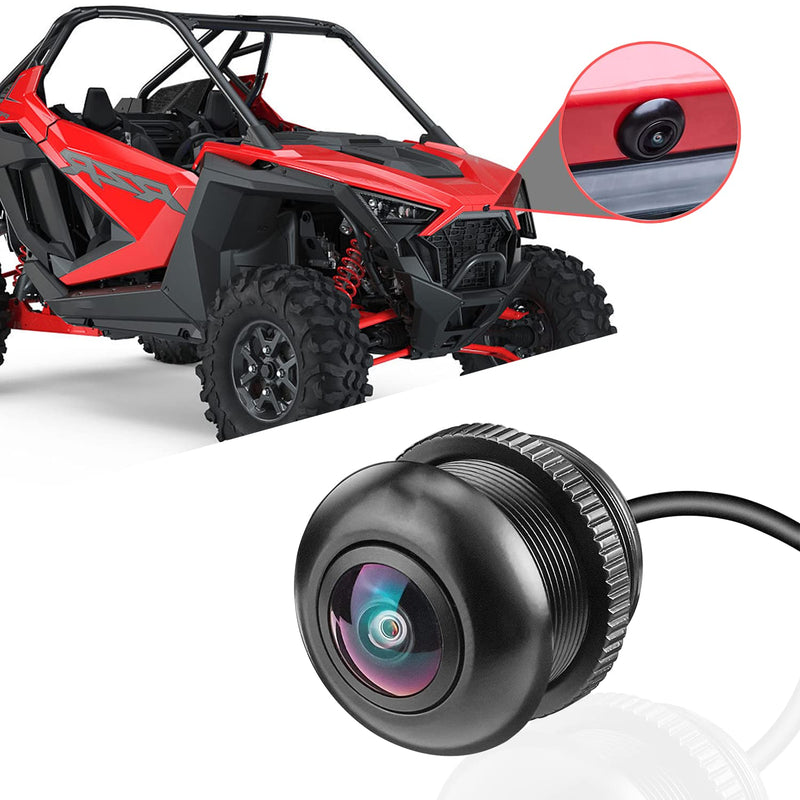 Front Camera for Polaris RZR, 7-Inch Ride Command, 720P HD, 170° Wide Angle | IP67 Waterproof, Rugged Aluminum Housing, Low-Light Ready, Helps See Front-Wheel Blind Spots on Trails and Tight Terrain