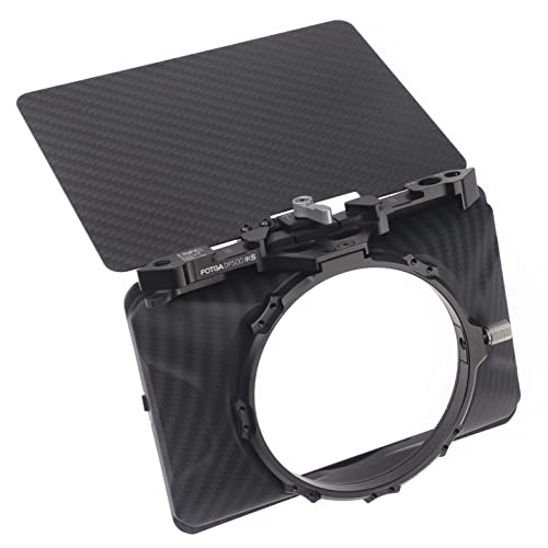 Hersmay Mini Matte Box Lightweight 4x4 4x5.65 Clip-on Lens Matte Box for DSLR Mirrorless Camera for Sony A7IV A9 A7 A7R A7S II III IV; For Nikon Z6 Z7 II; EOS R5 R5C M6 M50 GH5 GH6 BMPCC 4K 6K Pro Mini Mattebox