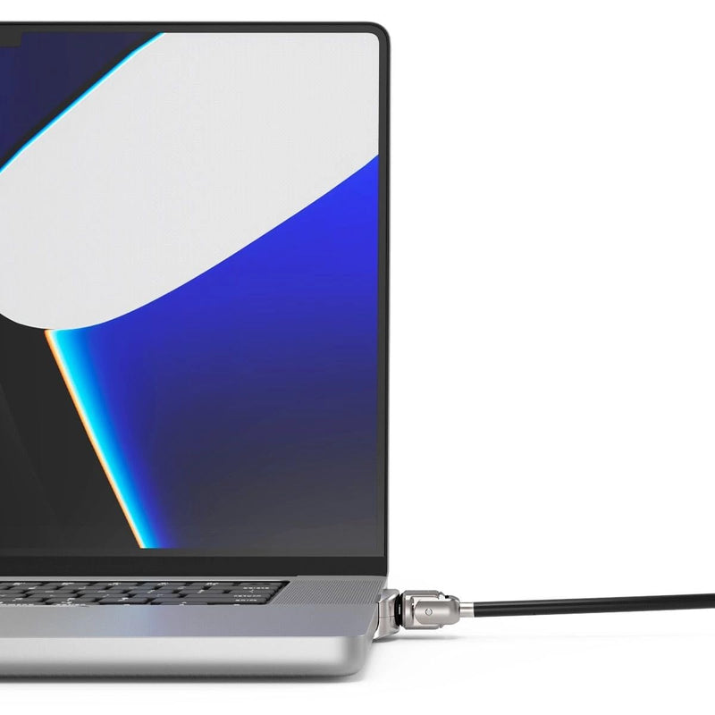 Compulocks Ledge Lock Adapter for MacBook Pro 16" M1, M2 & M3 with Combination Cable Lock Silver