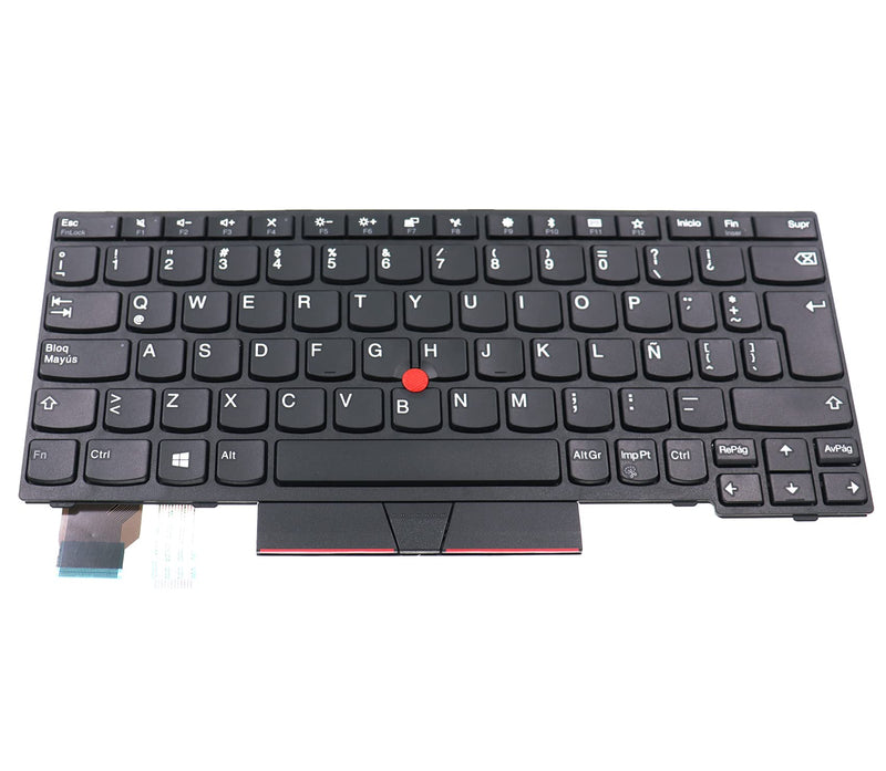 LeFix Latin Spanish Keyboard Non-Backlit Replacement Compatible with Lenovo Thinkpad X280 X390 X395|L13 L13 Yoga|A285,01YP003
