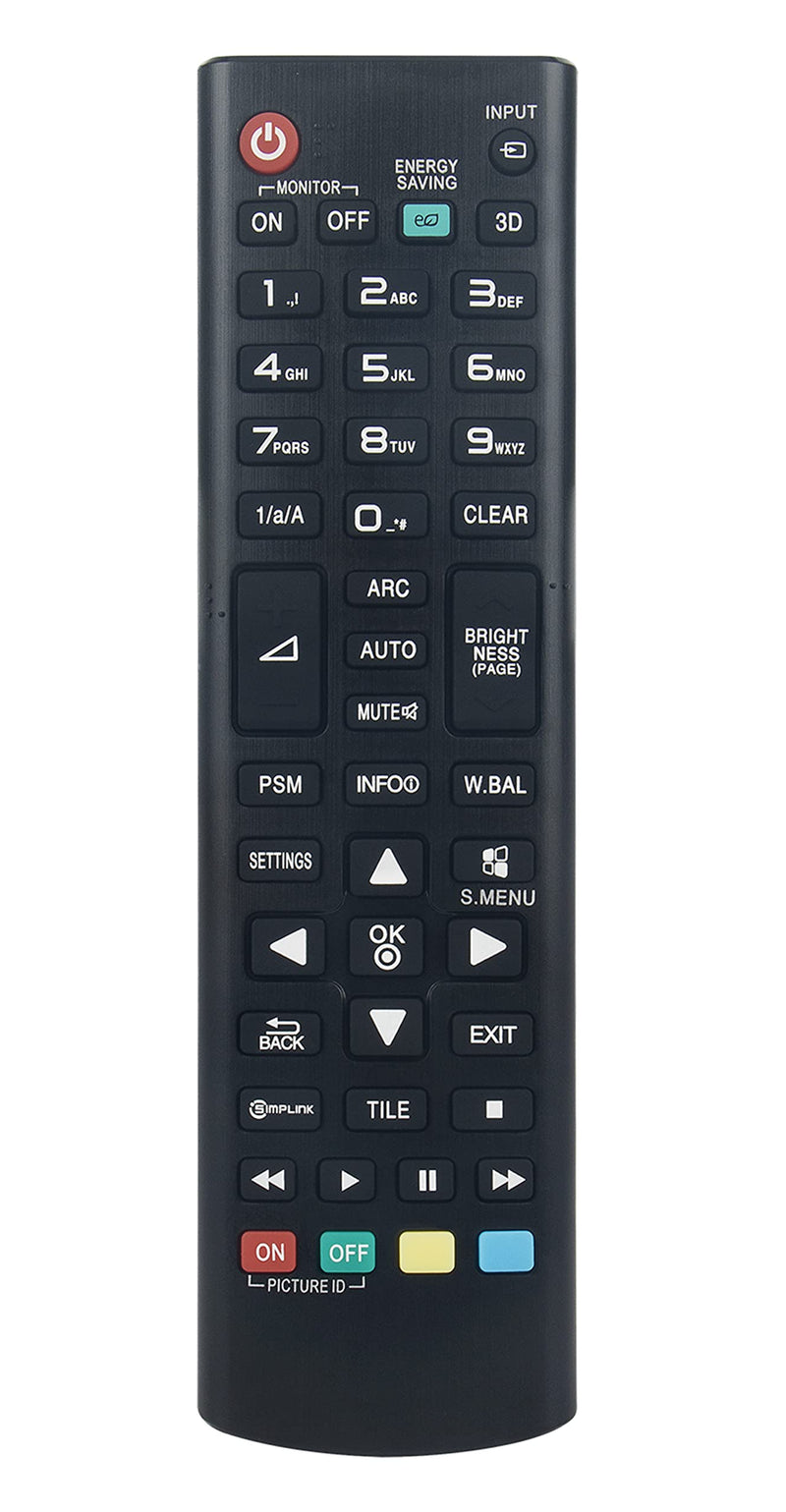 AKB73715642 Replaced Remote fit for LG Monitor Signage TV 32LS33A 42LS33A 47LS33A 55LS33A 65LS33A 42LS35A 47LS35A 55LS35A 55LS33A5BC 55LS33A5DC 42WL30MSD 42WL30MS-D 47WL30MSD 47WL30MS-D 55WL30MSD