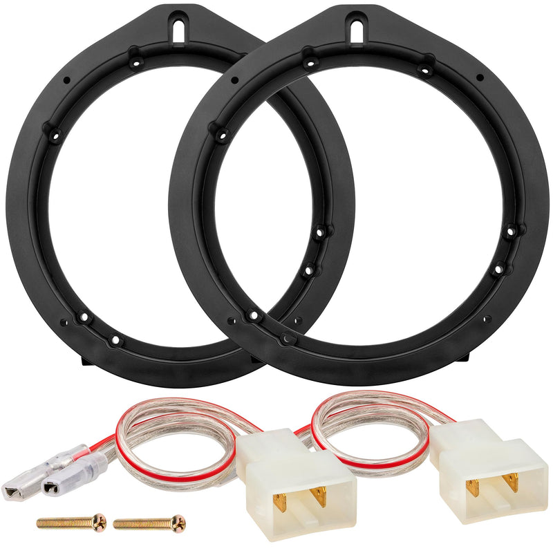[AUSTRALIA] - Car 6.5 Inch Speaker Adapter Bracket W/Speaker Wiring Harness Kit Select for 2006-2013 Honda Civic/Accord/CR-V/Acura 2007-2013 Aftermarket Front Rear Door 6-6.75 Inch Speaker Adapter 