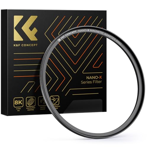 K&F CONCEPT 55-77mm Magnetic Filter Adapter Ring, for 55mm Lens Install 77mm Magnetic Filter 55-77