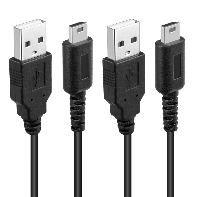 2 Pack DS Lite Charger Cable, NDSL USB Cord Charging Adapter Compatible with Nintendo DS Lite/DSL (4 ft)