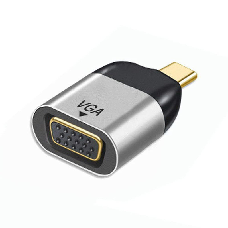 Xiwai Type C to VGA Converter USB-C Monitor Adapter 1080p 60hz for Tablet & Phone & Laptop Silver VGA