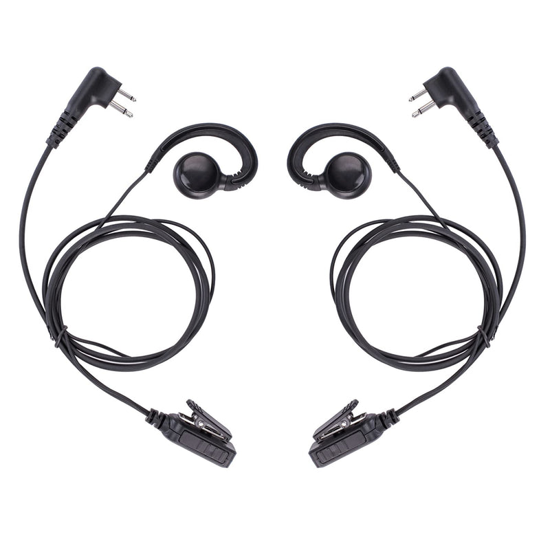 RDM2070D CLS1110 CLS1410 Single-Wire Walkie Talkie Earpiece Compatible for Motorola CP200 GP2000 XU1100 PRO1150 MU12 Radio with PTT Mic Headset C-Shaped 2 Pack C-shape 2 PCS